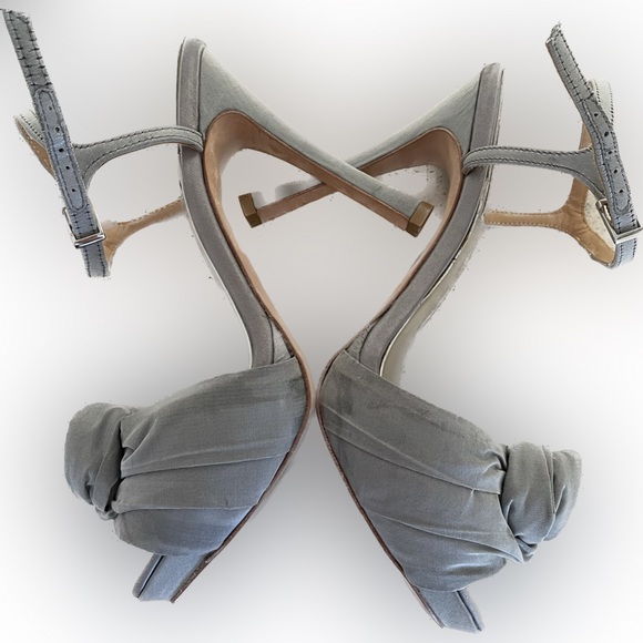 Badgley Mischka silver party heels - Picture 5 of 5